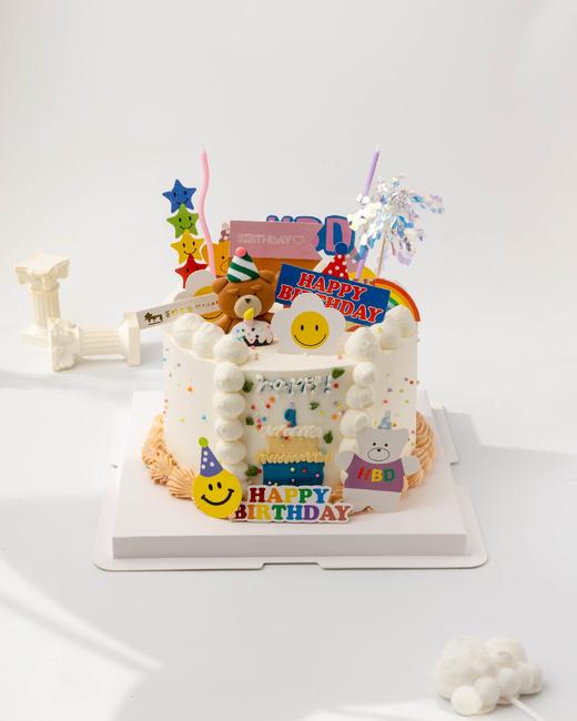 欢乐熊熊 ins风蛋糕（百分百进口动物奶油） 商品图0