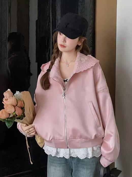 【秋上新】9598蕾丝拼接法式外套-喜出 商品图1