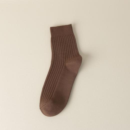 袜子纯棉男款中筒女性中性全棉双针袜透气吸汗商务休闲纯色袜子/双 商品图6