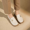 西村名物2025年秋季新款秀气掐腰粗跟百搭乐福鞋舒适深口女单T25CM31721 商品缩略图2
