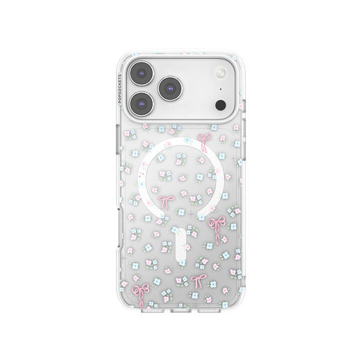 【柔软音乐会·手机壳】碎花圆舞曲（透明款） POPCASE手机壳 MagSafe Popcase磁吸款 蝴蝶结 灵感家 iPhone17/16/15/14/13 商品图1