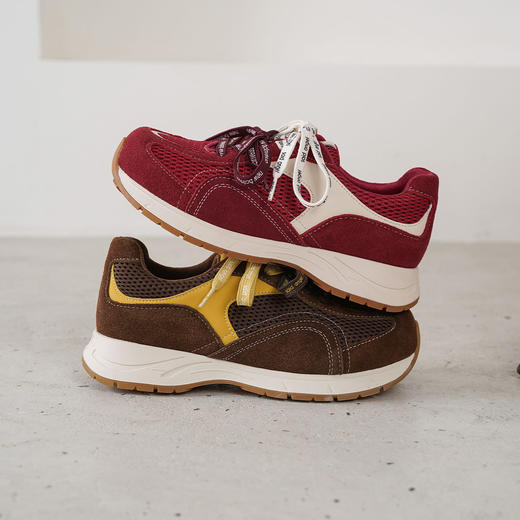 西村名物2025年秋季新款撞色双鞋带休闲潮酷复古运动鞋老爹鞋T25CM31761 商品图8