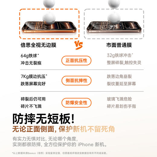 倍思 全视系列 钢化膜 适用iPhone 15/16/17系列 商品图4