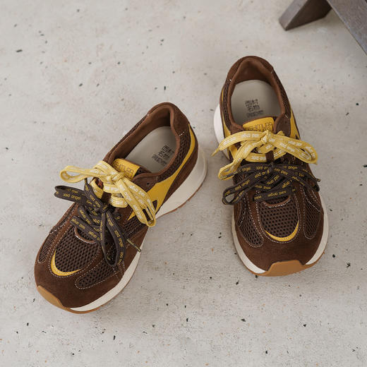 西村名物2025年秋季新款撞色双鞋带休闲潮酷复古运动鞋老爹鞋T25CM31761 商品图7