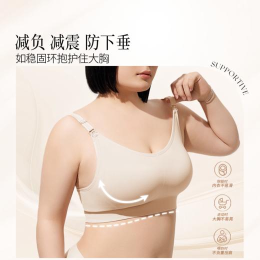 【买三免一】奶糖派大胸哺乳内衣初辰聚拢防下垂产后前开扣喂奶透气不闷胸文胸 商品图3