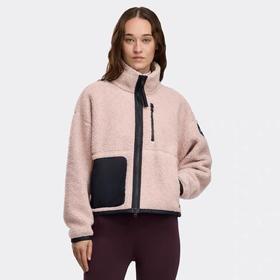 CANADA GOOSE加拿大鹅 Simcoe 女士黑标羊毛拉链毛衣夹克