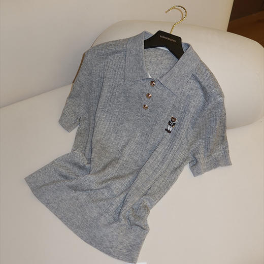 【预售7天】良木礼羊毛Polo上衣（Q2584306） 商品图0