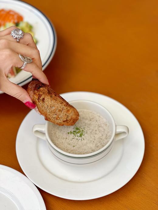 纯正法式奶油蘑菇汤【自制全麦坚果欧包】 商品图0