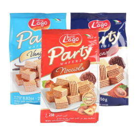 爱利地威化饼干可可味/牛奶咖啡味/榛子味/香草味250g mini小块美味酥脆不易碎 050998-1/050998-2/050998-3/050998-4