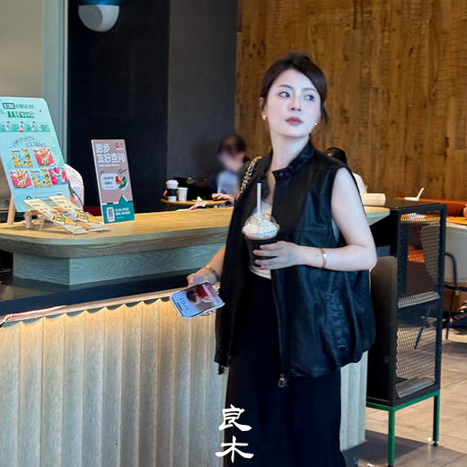 良木礼羊皮革马甲（Q2592246） 商品图1