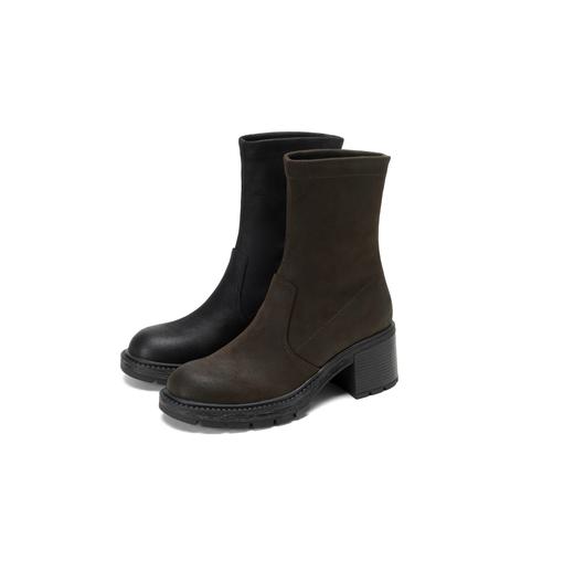 西村名物2025年冬季新款中跟防滑舒适百搭切尔西靴弹力靴X25DS48601 商品图0