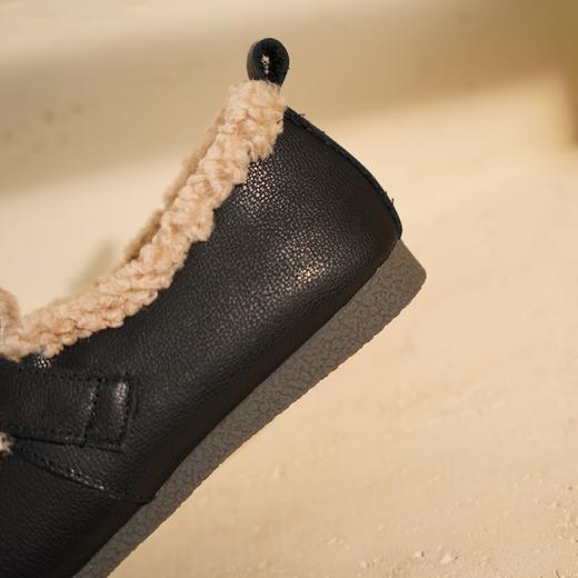 西村名物2025年冬季新款加绒保暖百搭软底妈妈鞋勃肯毛毛鞋T25DM49131 商品图10
