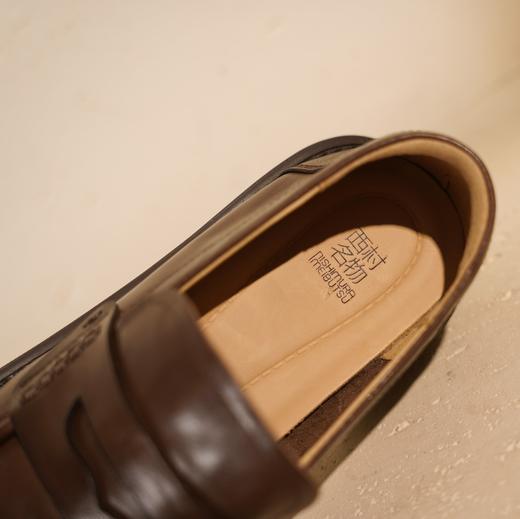 西村名物2025年秋季新款复古褶皱平底防滑舒适百搭深口单鞋乐福鞋T25CM30981 商品图10