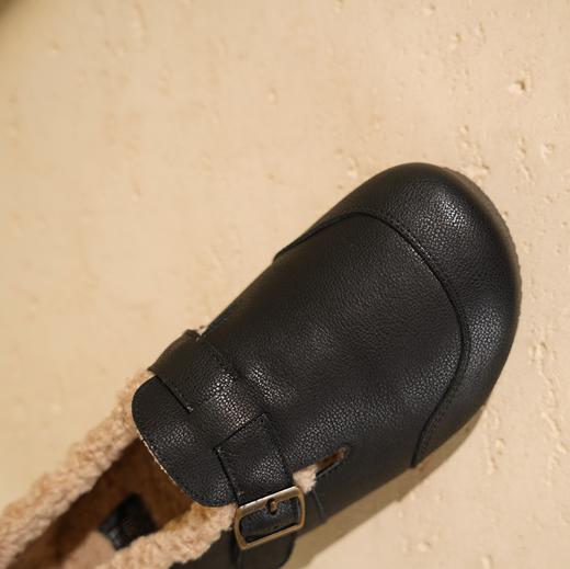 西村名物2025年冬季新款加绒保暖百搭软底妈妈鞋勃肯毛毛鞋T25DM49131 商品图9