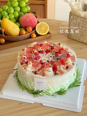 【玫瑰荔枝千层】热卖款叮当CAKE生日蛋糕