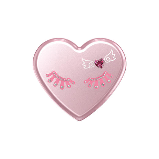 【天生发光体】爱心眨眨眼 泡泡骚 X xxokate 创作者联名计划 POPGRIP泡泡骚手机粘贴式气囊支架 Popout异形系列 粉色 爱心 商品图2