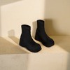 西村名物2025年冬季新款厚底增高防水台防滑百搭弹力靴松糕底短靴T25DS49271 商品缩略图5