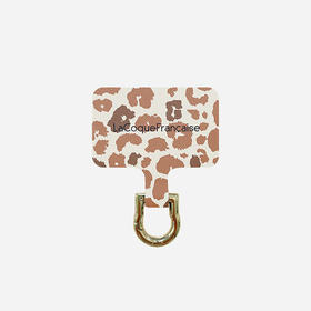 北京仓｜La Coque Française-Leopard-棕色 豹纹 手机链连接片［法国设计师］