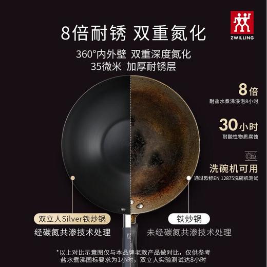 双立人 银光铁系列铁炒锅32cm 商品图4