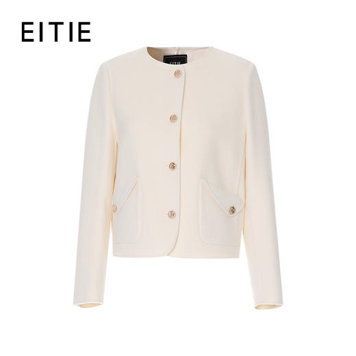 EITIE爱特爱羊毛羊绒混纺柔软保暖舒适大衣8314002 商品图3