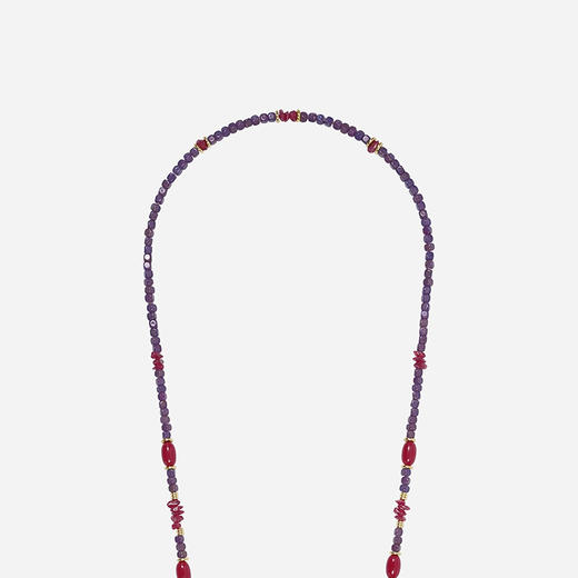 订购6周到｜La Coque Française-Moira-酒红梅子色 串珠 长款 手机链［法国设计师］ 商品图3