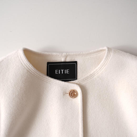 EITIE爱特爱羊毛羊绒混纺柔软保暖舒适大衣8314002 商品图5