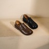 西村名物2025年秋季新款复古褶皱平底防滑舒适百搭深口单鞋乐福鞋T25CM30981 商品缩略图7