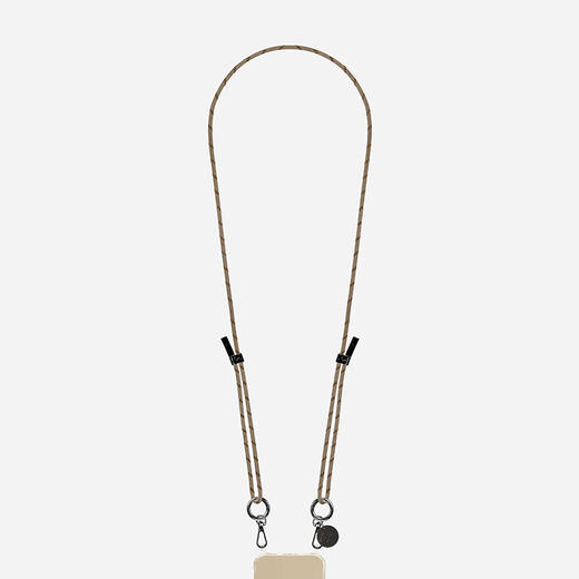 北京仓｜La Coque Française-Liam-灰色 织物 长款 手机链［法国设计师］ 商品图0