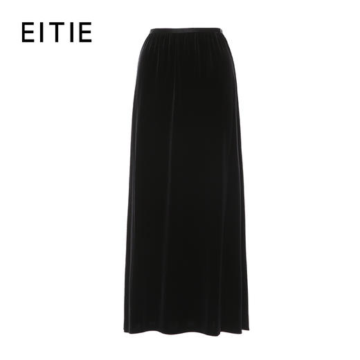 EITIE爱特爱小 A 型优雅丝绒高级感半身裙8306008 商品图6