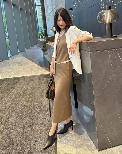 Westory极简弹力皮尖头高跟踝靴通勤百搭单鞋W25CM76551 商品图6