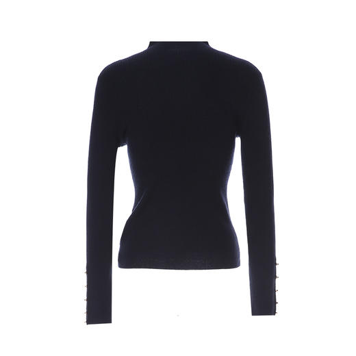 EITIE爱特爱半高领单侧带金属扣饰设计年轻时尚针织衫8401105 商品图7