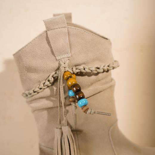 西村名物2025年冬季新款废土风美拉德西部牛仔靴堆堆靴马丁短靴T25DS49281 商品图8