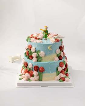 双层小王子玫瑰花（ 百分百进口动物奶油）