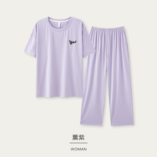 【换季出清】【超柔软】自然醒浪漫梦境情侣睡衣7A级抗菌春款棉a类莫代尔家居服圆领长袖休闲套装JLM 商品图7