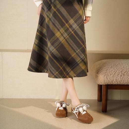 西村名物2025年冬季新款加绒加厚保暖勃肯鞋平底防滑毛毛鞋X25DM49021 商品图1