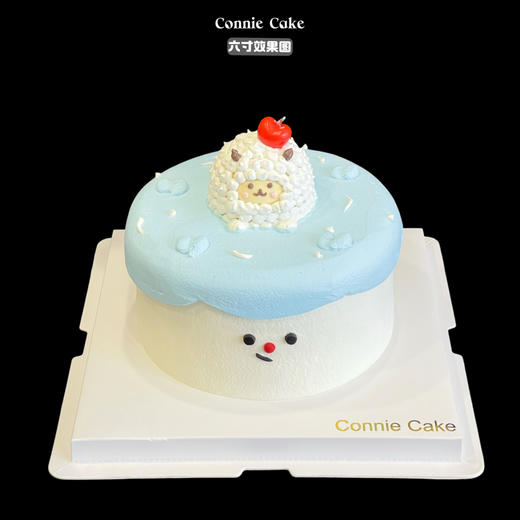 【云端牧歌·软萌奇遇】—— Jellycat风格立体小绵羊蓝色梦幻蛋糕 把柔软童话搬上餐桌！治愈系萌趣设计，拥抱你的每一份童心与浪漫 商品图0