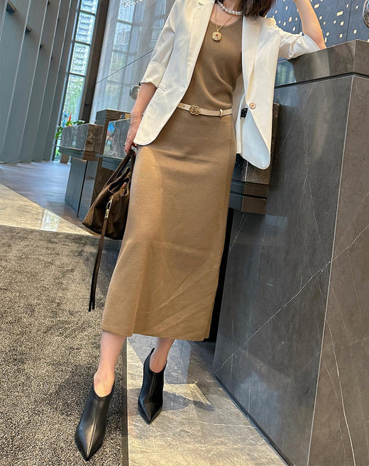 Westory极简弹力皮尖头高跟踝靴通勤百搭单鞋W25CM76551 商品图5