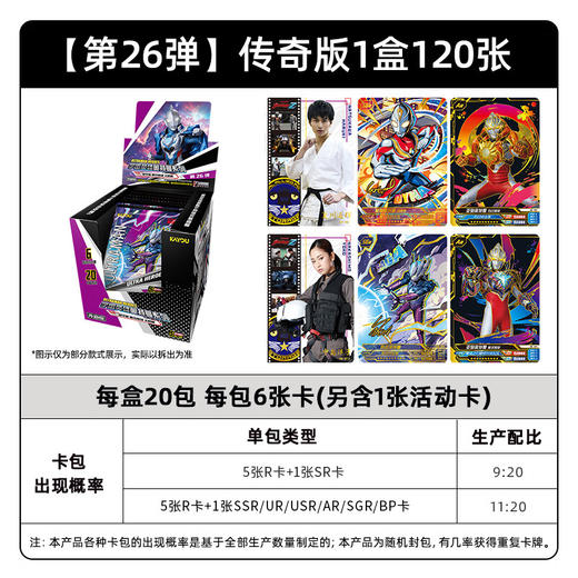 卡游 超宇宙-奥特英雄X档案-传奇版26弹KAYCUTM-SCF-026 商品图6