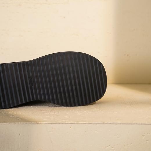 西村名物2025年冬季新款厚底增高防水台防滑百搭弹力靴松糕底短靴T25DS49271 商品图7