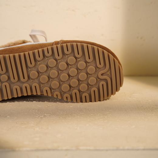 西村名物2025年冬季新款加绒加厚保暖勃肯鞋平底防滑毛毛鞋X25DM49021 商品图9