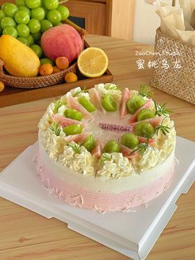 【蜜桃乌龙千层】热卖款叮当CAKE生日蛋糕