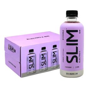 粒刻（ELECTRO X）SLIM小莓瓶电解质水0蔗糖丨0香精丨低热量运动饮料混合莓果口味 500ml*15瓶