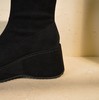 西村名物2025年冬季新款厚底增高防水台防滑百搭弹力靴松糕底短靴T25DS49271 商品缩略图6