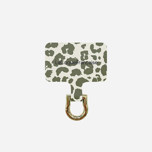北京仓｜La Coque Française-Leopard-绿色 豹纹 手机链连接片［法国设计师］ 商品图0