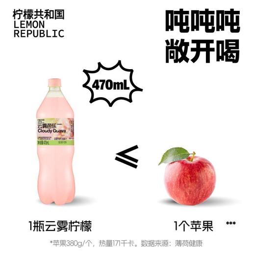 柠檬共和国 云雾芭乐复合气泡水果汁饮料470ml*15瓶 整箱装 商品图5