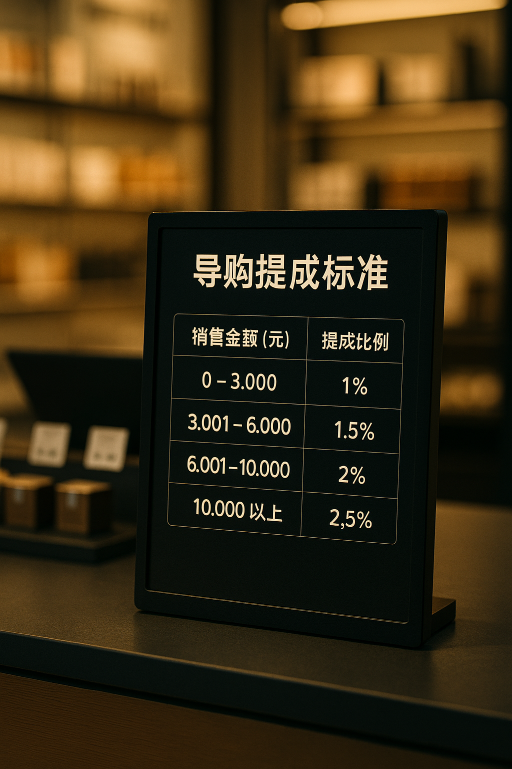 不同行业导购提成比例一般是多少？