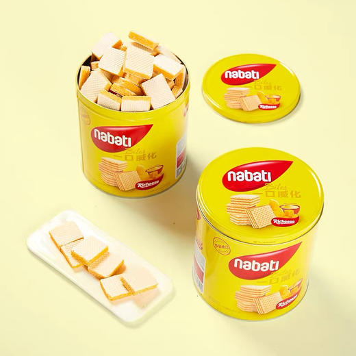 丽芝士纳宝帝奶酪威化饼干罐装300g 商品图1