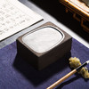 北齐古邺城出“莲瓣纹”古砖制砚(砚堂镶嵌歙石） 商品缩略图8