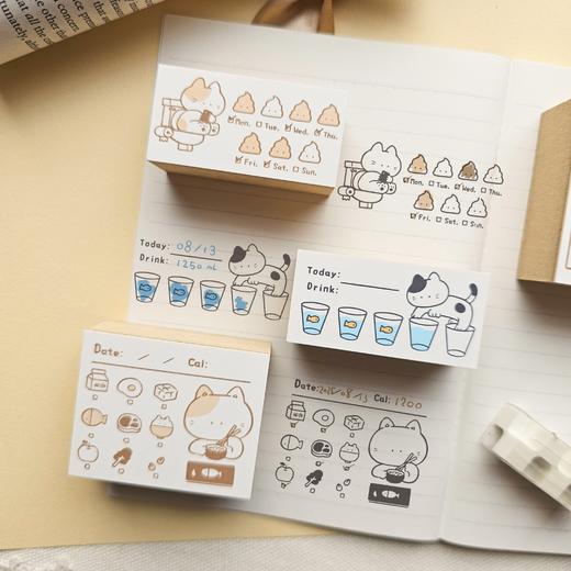 micia美日 猫猫手帐 猫咪打卡健身日程饮水日历地图 商品图1