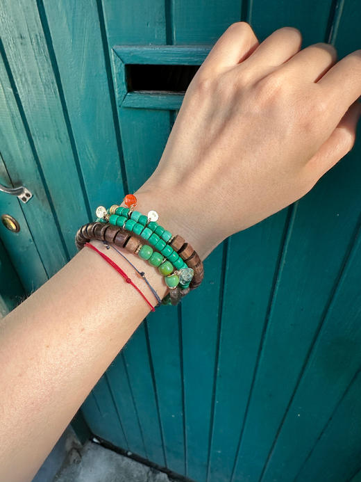 SpoiledBrat Jewelry檀香木斜长石/绿松手串 手链 商品图3
